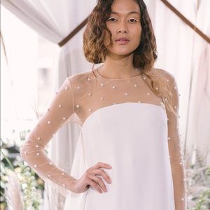 Vega Top by Alexandra Grecco with Pearl Details